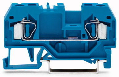 281-904 Клемма WAGО/ВАГО проходная 2-проводная 4 мм2, синяя, 50 шт/уп