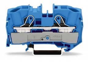 2016-1204 Клемма WAGО/ВАГО проходная 2-проводная 16 (25) мм2, синяя