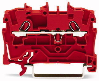 2002-1203  Клемма WAGО/ВАГО    проходная 2-проводная 2,5 (4) мм2, красная
