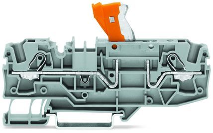2006-1671 Клемма WAGО/ВАГО   2-проводная 6(10) мм2 с размыкателем, серая