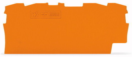 2002-1692 Пластина торцевая и промежуточная WAGО/ВАГО, оранжевая