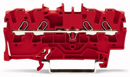 2002-1403 Клемма WAGО/ВАГО   проходная 4-проводная 2,5 (4) мм2, красная