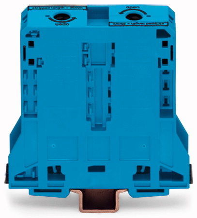 285-194 Клемма WAGО/ВАГО 2-проводная проходная 95мм2 232А, синяя