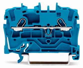 2001-1204 Клемма WAGО/ВАГО 
  проходная 2-проводная 1,5 (2,5) мм2, синяя