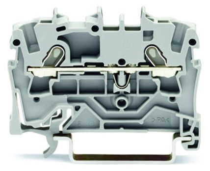 2001-1201 Клемма WAGО/ВАГО 
  проходная 2-проводная 1,5 (2,5) мм2, серая